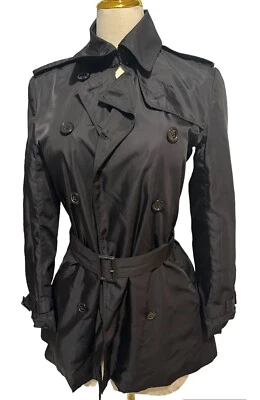 Gabardina Norma Kamali Doble Pecho MIDI en Negro Para Mujer XS 495 Foto 1 de 4