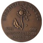 Medal Larousse Library autorstwa R.B.Barrona 1952 założona przez Larousse'a i Boyera w 1852 roku 
