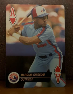 BASEBALL CARD NEW FRESH FROM PACK BICYCLE 1993 ACES MARQUIS GRISSOM EXPOS - Image 1 of 2