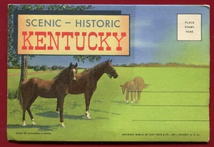 Scenic Historic Kentucky Blue Grass State postcard folder #3 - Picture 1 of 2