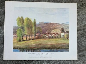 WALTER GÜMPEL | ORTSCHAFT HAAGEN-LÖRRACH BURGRUINE | RÖTTELN HAUINGEN DRUCK GUT! - Bild 1 von 4