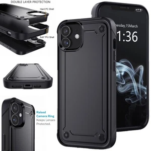 Funda híbrida resistente a prueba de golpes doble capa para Apple iPhone 11/Pro/Pro Max - Imagen 1 de 43
