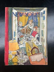 The New Yorker Magazine - November 30, 1935, Thanksgiving , Cover Only - Picture 1 of 1