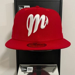 Mexican League LMB - Diablos Rojos del México 59FIFTY Fitted New Era Cap - Red - Picture 1 of 3