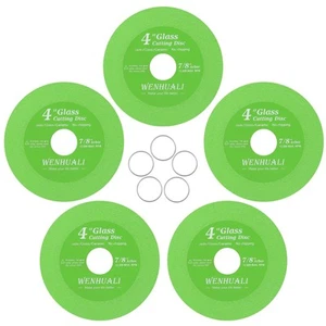 5 Pcs Glass Cutting Disc for Angle Grinder, 4" X 7/8” Glass Ceramic Diamond C... - Picture 1 of 6