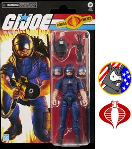 Figura Hasbro Cobra Tele-Viper Retro Cardado - Serie Clasificada GI JOE - 6 pulgadas - Imagen 1 de 3