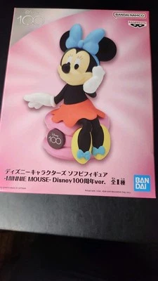 Banpresto Personajes Disney Sofubi Minnie Mouse Disney 100º 4" Figura BanDai Foto 1 de 4