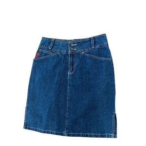 Vintage Y2K Baxis Jean Denim Skirt Made in USA | Waist 28” ^ - Picture 1 of 5