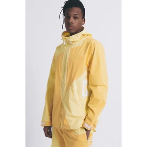 KITH Madison Jacket Mens Small Pale Yellow Hooded Zip Up - Picture 1 of 13