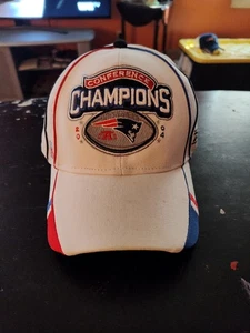 2003-04 NFL Reebok New England Patriots cappello bianco Conference Champs lotto #6 - Foto 1 di 17