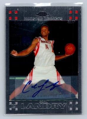 2007-08 Topps Chrome Carl Landry #150 Rookie Autographs #/999 Houston Rockets - Image 1 of 2