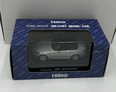 1:43 HONDA S 2000 SILVER STONE METALLIC EBBRO - Image 1 of 3
