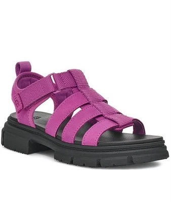 UGG Girls Ashton Strap Fisherman Sandals Youth Sz 6 Pink Mangosteen 1152821k - Image 1 of 4