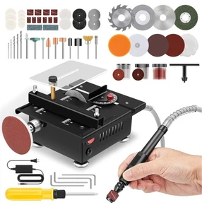 Micro Table Saw Multi-Functional for Craft Portable Desktop Precise Mini Compact - Picture 1 of 5