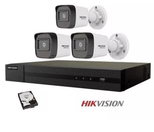 Kit videosorveglianza IP Hikvision Nvr POE 4 Canali 3 telecamere bullet 4 mpx hd - Foto 1 di 5