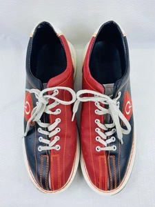 Zapatos de Bowling Qubica AMF Hombre’s 10 ~ Mujer 11-1/2 Negro Rojo Blanco Cuero - Imagen 1 de 13