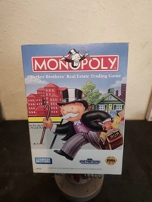 Monopoly (Sega Genesis, 1992) CIB Complete Cardboard Box Free Shipping  - Image 1 of 4