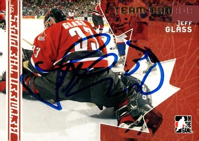 Jeff Glass - Signed 2007 In The Game Between The Pipes Team Canada Card #123 - Image 1 of 2