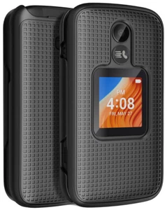 Grid Textured Hard Shell Case Cover for Alcatel TCL Flip 2 Phone (T408DL) - Picture 1 of 49