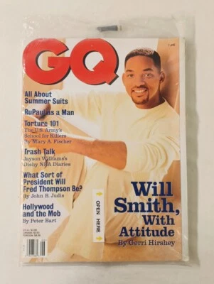 GQ Gentlemen's Quarterly Magazine June 1997 Will Smith NEW SEALED - Image 1 of 3
