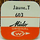Vintage NOS NEW OLD STOCK original Mido Crown Gold Jaune T 0603 6.2mm tap 10