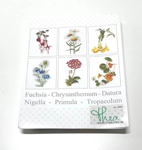 Thea Gouverneur Stickpackung ,,Bloemportretten’‘ No. 3084, 6x 17x20cm, Kompletts - Bild 1 von 2