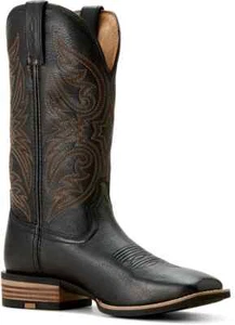 Ariat Men's Black Carbon Ricochet Cowboy Boot Size 13 - Picture 1 of 7
