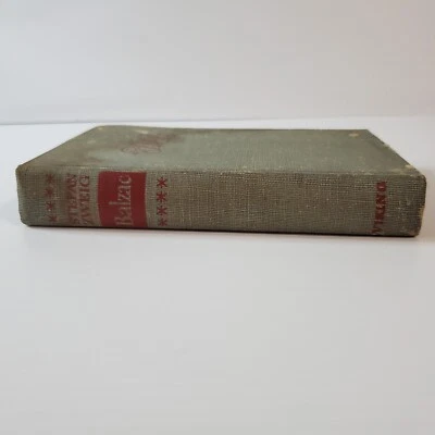 Honore De Balzac By Stefan Zweig 1946 1st Edition Vintage Hardcover Translated  - Image 1 of 4