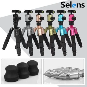 Selens Aluminum Camera Video Tripod 19.7" Mini Monopod DSLR Stand With Ball Head - Picture 1 of 18