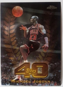 1998-99 Topps Chrome Michael Jordan Topps 40th Anniversary Insert T40-5 NM-MINT - Picture 1 of 5