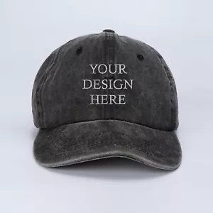 Custom Embroidered Hat , Personalized Cap, Embroidery Logo Baseball Hat - Picture 1 of 25