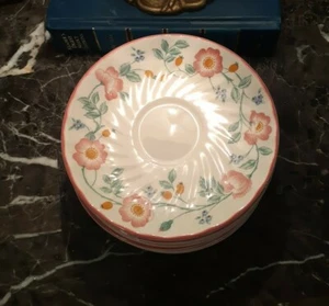 8er Set Churchill Charterwell Collection Briar Rose Untertassen - Bild 1 von 4