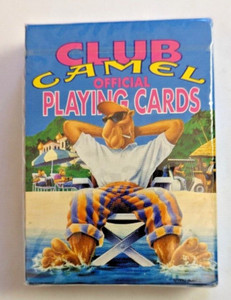 Vintage 1992 Club Camel Official Playing Cards Deck Plastic Coated FactorySealed