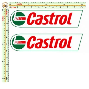 castrol sticker adesivi auto moto decal tuning stampa pvc scontornati 2 PZ. - Imagen 1 de 2