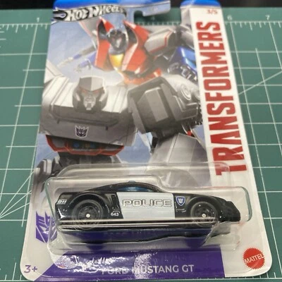 Hot Wheels Transformers Police Ford Mustang GT 3/5 RARE Walmart Exclusive - Image 1 of 3