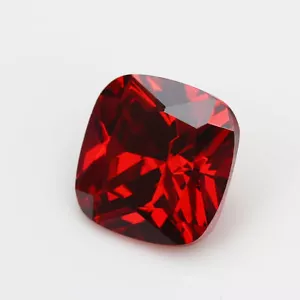 50pcs 5x5~15x15mm Cushion Garnet Red loose cz stone cubic zirconia gemstone - Picture 1 of 5