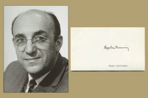 Roger Guillemin - Neurocientífico - Tarjeta Firmada + Foto - 1978 - Premio Nobel - Imagen 1 de 3