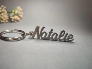 Name Natalie Schlüsselanhänger / Etui-Taschen Anhänger / Geschenk aus Edelstahl - Bild 1 von 5