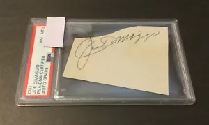 Joe DiMaggio's Signed Cut Signature-Graded by PSA/DNA 8. - Picture 1 of 12
