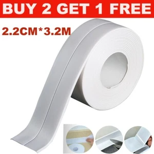 Self-Adhesive Bath Sealant Strip Flexible Waterproof Caulk Seal Tape UK - Picture 1 of 13