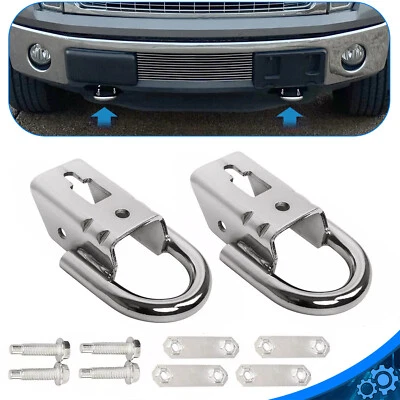 1 Pair Tow Hooks For  Ford F-150 F150 2004-2024 Front LH & RH #FL3Z17N808A - Image 1 of 4