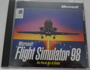 Microsoft Flight Simulator 98 As Real As It Gets CD ROM in CASE Windows 95 NT - Picture 1 of 6