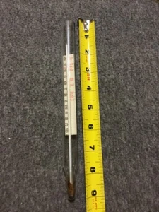 Candy And Fat - Vintage Frying Glass THERMOMETER  U.S.A  Tested Works - Picture 1 of 5
