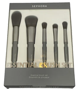 Sephora Collection Essential Face Brush Set Vegan -5 Stück Neu Gesicht Selten - Bild 1 von 5
