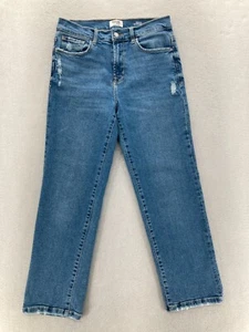 Kensie Jeans Women's 6/28 The Ella High Rise Straight Vintage Luxe Blue Denim - Picture 1 of 12
