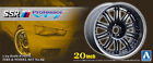 20 Zoll SSR Professor VF1 Felgen & Reifen 1:24 Model Kit Tire Set Aoshima 049563