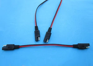 4 pcs SAE to SAE Connector DC Power Automotive Extention Cable 18AWG 250mm New - Picture 1 of 6