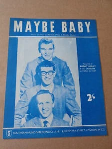 Buddy Holly & Crickets - Maybe Baby sheet music - Picture 1 of 1