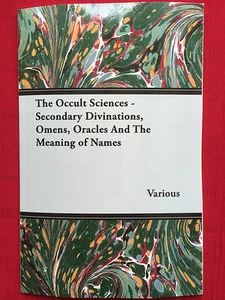 OCCULT SCIENCE OMENS FORTUNE FATE  ZODIAC GYPSY NAMES  HOROSCOPES SUPERSTITION - Picture 1 of 3