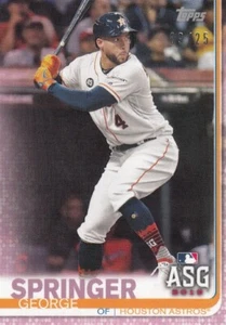 GEORGE SPRINGER /25 TOPPS UPDATE MINI PINK ON DEMAND ASTROS #92 2019 19 - Picture 1 of 1